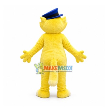 Flexible Police Cat Mascot Costume Flexible Police Cat Mascot Costume