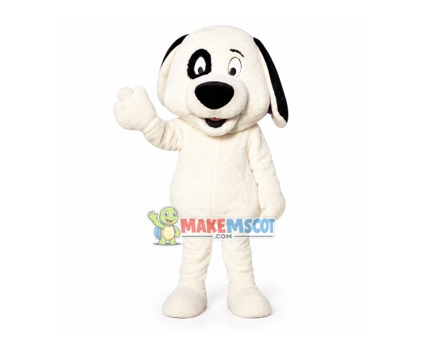 Big Nose Beige Dog Mascot Costume Big Nose Beige Dog Mascot Costume