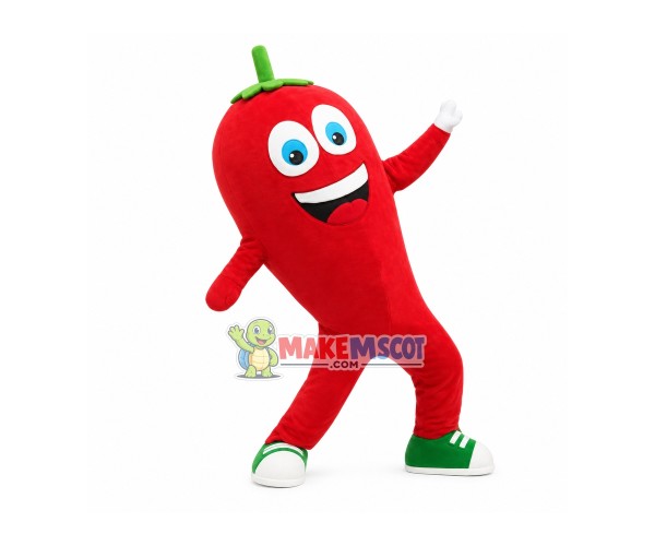 Spicy Bell Pepper Mascot Costume Spicy Bell Pepper Mascot Costume