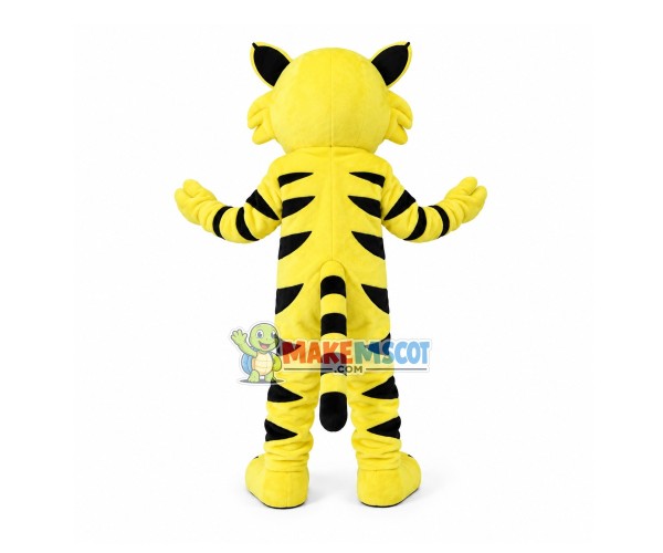 Concentrated Yellow Tiger Mascot Costume Concentrated Yellow Tiger Mascot Costume