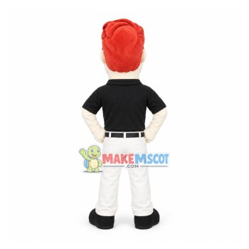 Fanatic Red Hair Boss Mascot Costume Fanatic Red Hair Boss Mascot Costume