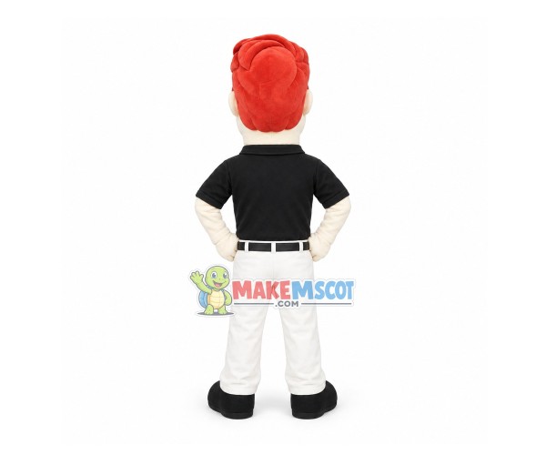 Fanatic Red Hair Boss Mascot Costume Fanatic Red Hair Boss Mascot Costume
