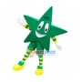 Green Five-pointed Star Mascot Cartoon Costume