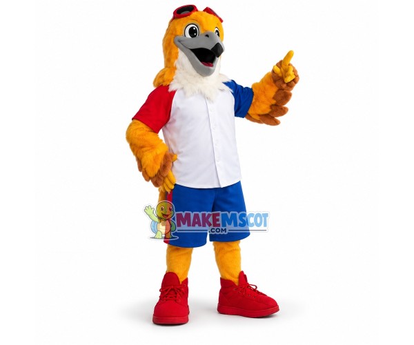 Adult Size Falcon of The Team Mascot Costume Adult Size Falcon of The Team Mascot Costume