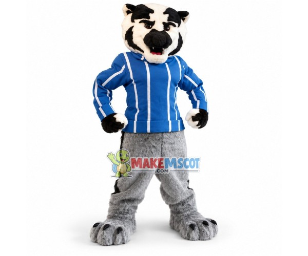 Powerful Adult Plush Tiger Mascot Costume