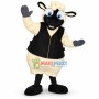 Mild Sheep Wearing Vest Coat Mascot Costume