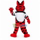 Orange Tiger Showing Fangs Mascot Costume Orange Tiger Showing Fangs Mascot Costume
