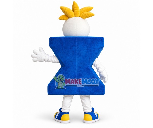 Blue Signpost Mascot Costume for Traffic Blue Signpost Mascot Costume for Traffic