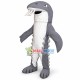 Gray Megalodon Mascot Costume For Aquarium