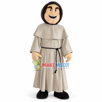 Social Priest in The Robe Mascot Costume Social Priest in The Robe Mascot Costume