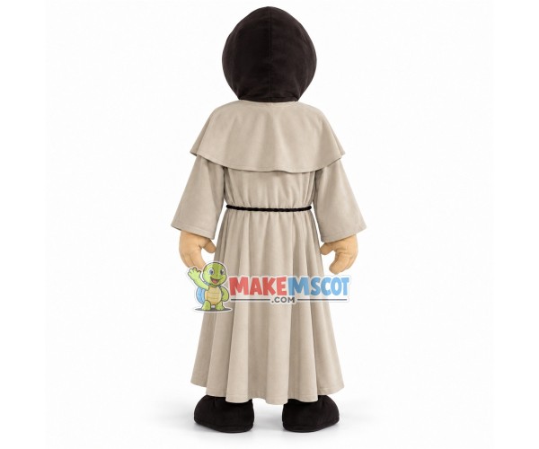 Social Priest in The Robe Mascot Costume Social Priest in The Robe Mascot Costume