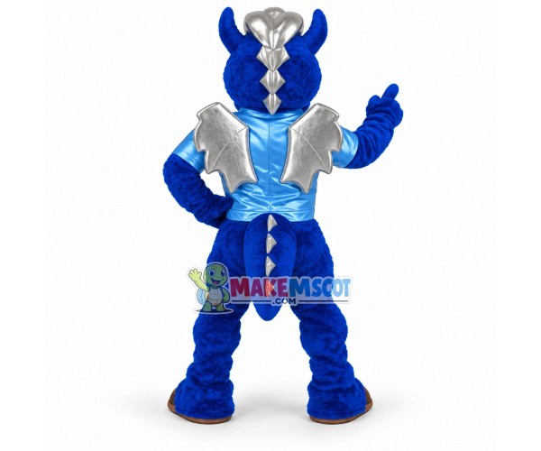 Navy Blue Power Flying Horse Mascot Costume