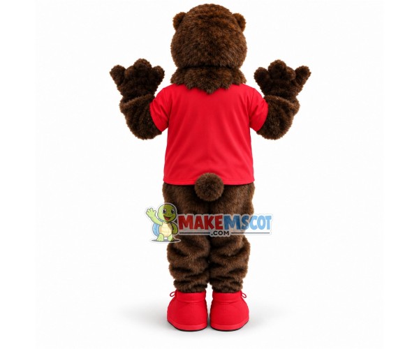 Furry College Wolverine Mascot Costume Furry College Wolverine Mascot Costume