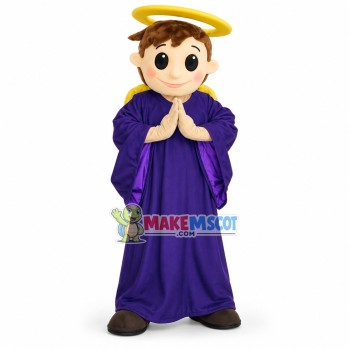 Holy Western Angel Mascot Costume Holy Western Angel Mascot Costume