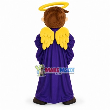 Holy Western Angel Mascot Costume Holy Western Angel Mascot Costume