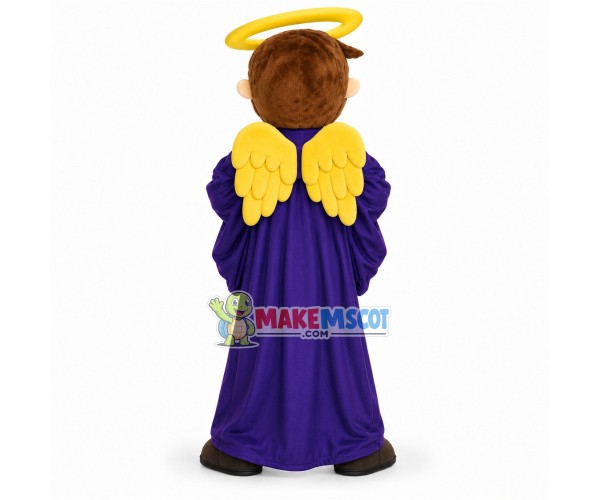 Holy Western Angel Mascot Costume Holy Western Angel Mascot Costume