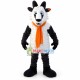Soft Goat With Orange Scarf Mascot Costume Soft Goat With Orange Scarf Mascot Costume