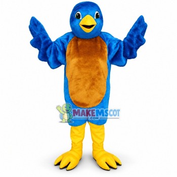 Blue & Brown Bird Adult Size Mascot Costume