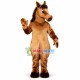 Domesticated Brown Horse Mascot Costume Domesticated Brown Horse Mascot Costume