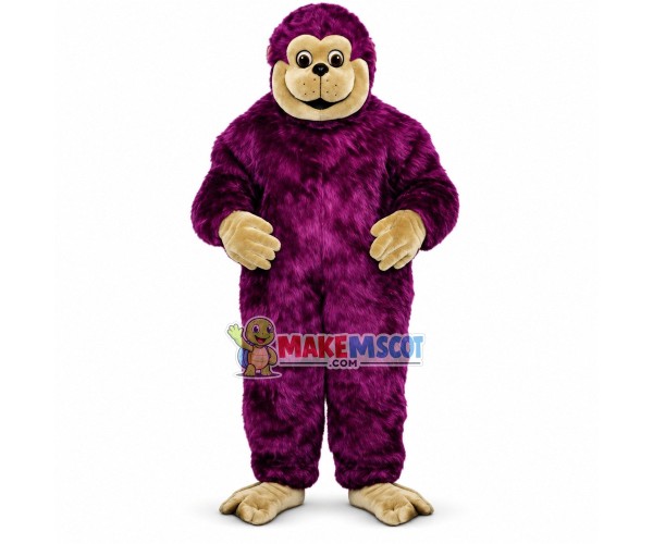Purple Long Wool Monkey Mascot Costume Purple Long Wool Monkey Mascot Costume