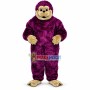Purple Long Wool Monkey Mascot Costume
