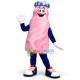 Healthy Strawberry Jam Mascot Costume Healthy Strawberry Jam Mascot Costume