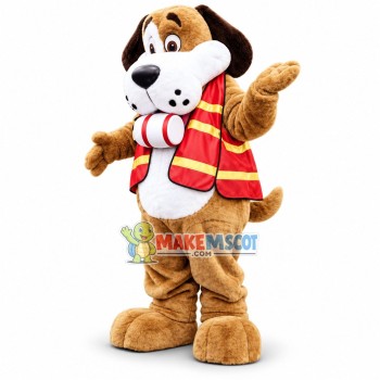 Kind Dog Doctor of The Red Cross Mascot Costume Kind Dog Doctor of The Red Cross Mascot Costume
