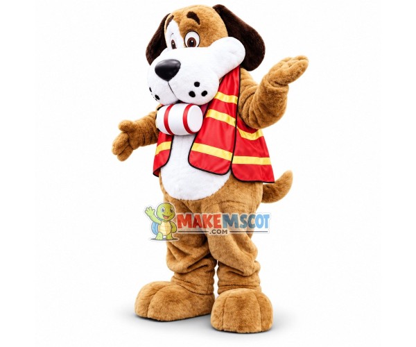 Kind Dog Doctor of The Red Cross Mascot Costume Kind Dog Doctor of The Red Cross Mascot Costume