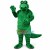 All Over Green Crocodile Mascot Costume
