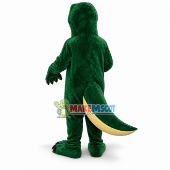 Green & Beige Dinosaur Mascot Adult Size Costume Green & Beige Dinosaur Mascot Adult Size Costume