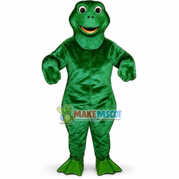 Croaking Long Body Frog Mascot Costume