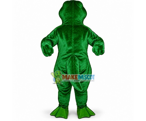 Croaking Long Body Frog Mascot Costume Croaking Long Body Frog Mascot Costume