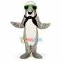 Crew Dolphin With Sunglasses Mascot Costume
