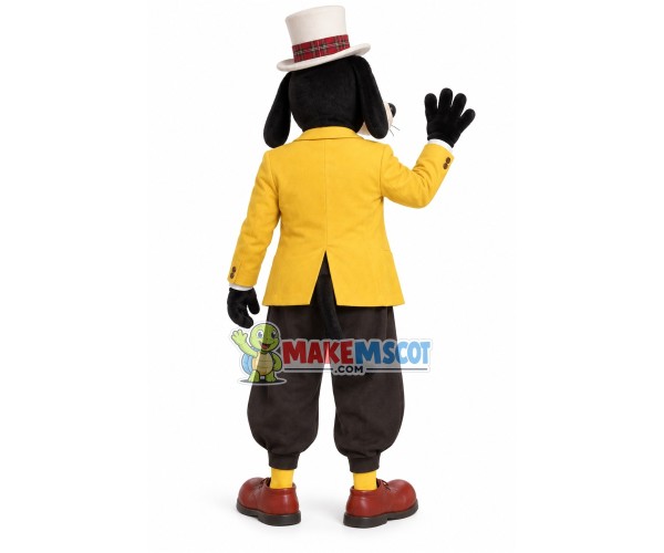 Black Wolf In The Whole Outfit Mascot Costume Black Wolf In The Whole Outfit Mascot Costume