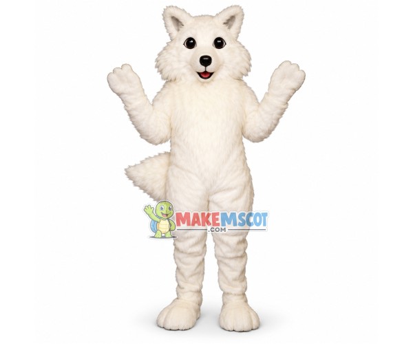 Rare Snow White Fox Mascot Costume Rare Snow White Fox Mascot Costume