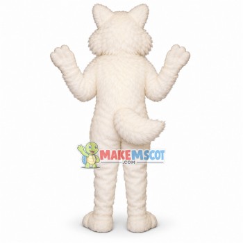 Rare Snow White Fox Mascot Costume Rare Snow White Fox Mascot Costume