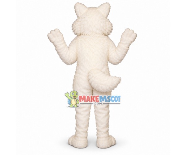Rare Snow White Fox Mascot Costume Rare Snow White Fox Mascot Costume