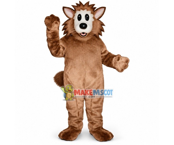 Wire-haired Brown Hedgehog Mascot Costume