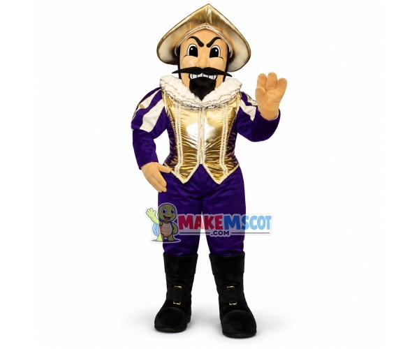 Medieval Noble Security Officer Mascot Costume Medieval Noble Security Officer Mascot Costume