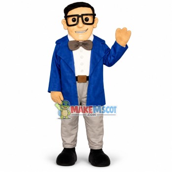 Serious Academic Expert Mascot Costume Serious Academic Expert Mascot Costume