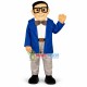 Serious Academic Expert Mascot Costume Serious Academic Expert Mascot Costume