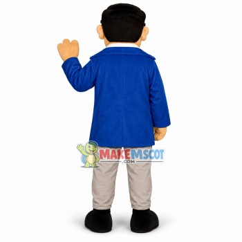 Serious Academic Expert Mascot Costume Serious Academic Expert Mascot Costume