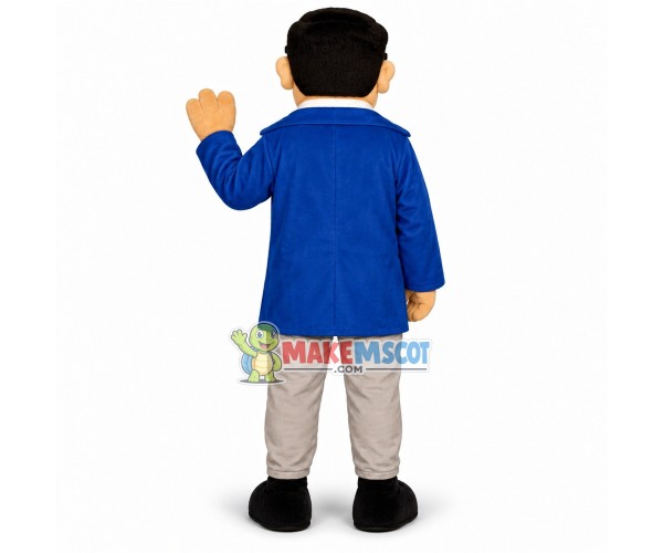 Serious Academic Expert Mascot Costume Serious Academic Expert Mascot Costume