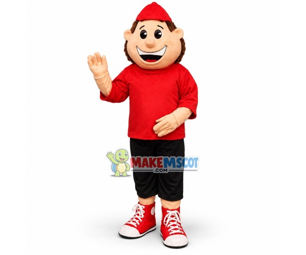 Sport Boy With Good Mood Mascot Costume Sport Boy With Good Mood Mascot Costume