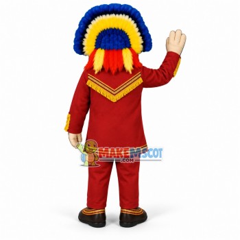 Majestic Indian Chief Mascot Costume Majestic Indian Chief Mascot Costume