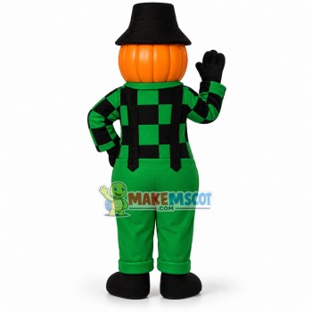 Halloween Pumpkin Clown Mascot Costume Halloween Pumpkin Clown Mascot Costume
