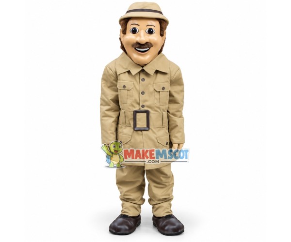 Experienced Old Detective Mascot Costume