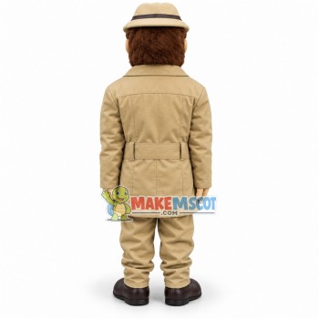 Experienced Old Detective Mascot Costume Experienced Old Detective Mascot Costume