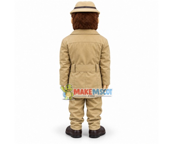 Experienced Old Detective Mascot Costume Experienced Old Detective Mascot Costume