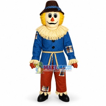 Patch Scarecrow Clown Mascot Costume